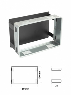 Maskovací plech na mriežku PREMIUM STEEL 200x145 mm, čierna