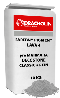 DRACHOLIN, LAVA 4 farebný pigment pre MARMARA DECOSTONE CLASSIC a FEIN 10 kg
