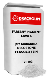 DRACHOLIN, LAVA 6 farebný pigment pre MARMARA DECOSTONE CLASSIC a FEIN 20 kg