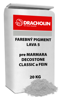 DRACHOLIN, LAVA 5 farebný pigment pre MARMARA DECOSTONE CLASSIC a FEIN 20 kg