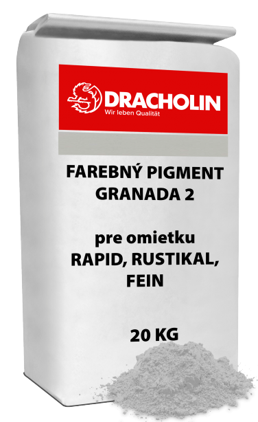 DRACHOLIN, GRANADA 2 farebný pigment pre omietku RAPID, RUSTIKAL, FEIN 20 kg