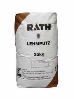 RATH, prírodná hlinená omietka LEHMPUTZ, hnedé vrece 25kg