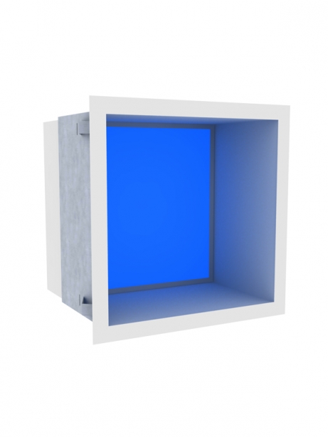 V-BOX svetelný modul farebný z PREMIUM STEEL 350x350 mm, biela