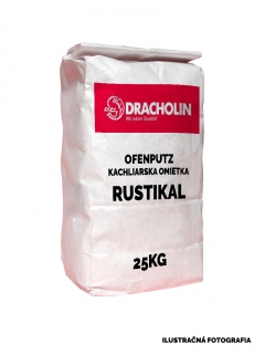 DRACHOLIN, kachliarska omietka RUSTIKAL, biela, 0-1.5mm, vrece 20 kg