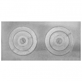 Platňa sporáka s 2 otvormi, liatina, 700x330 mm