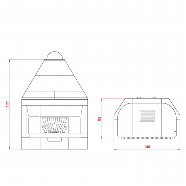 Otvorené ohnisko PATIO 116 R