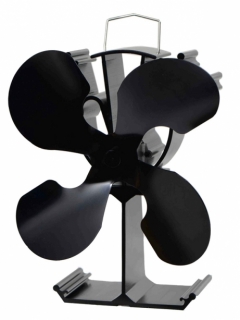 Ventilátor termoelektrický 230m3/hod., čierna, 4-čepele, tvar I
