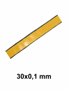 Žiaruvzdorná páska, šedá, samolepiaca ukončovacia, 30x0.1 mm (K - tkáčska väzba)