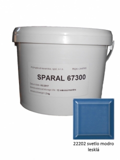 SILATERM, špárovacia hmota SPARAL, 22202 svetlo modro lesklá, vedro 2 kg