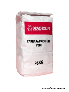 DRACHOLIN, kachliarska omietka CARRARA PREMIUM FEIN, žiarivo biela, 0-0.5mm, vrece 20 kg