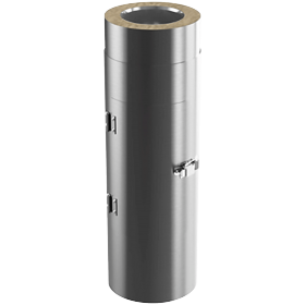 Dvierkový diel s odnímateľnými dvierkami o130/190, hr. 0.5, nerez, SLIM, trojplášť