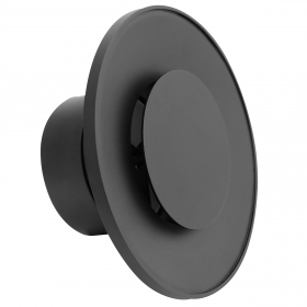 Tanierový ventil PREMIUM STEEL, okrúhly o150, nasávací a výfukový, čierny