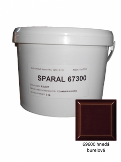 SILATERM, špárovacia hmota SPARAL, 69600 hnedá burelová, vedro 2 kg