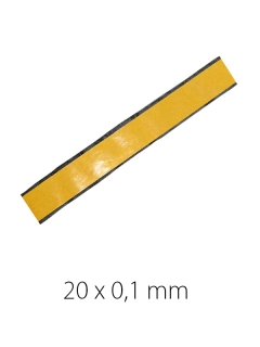 Žiaruvzdorná páska, šedá, samolepiaca ukončovacia, 20x0.1 mm (K - tkáčska väzba)