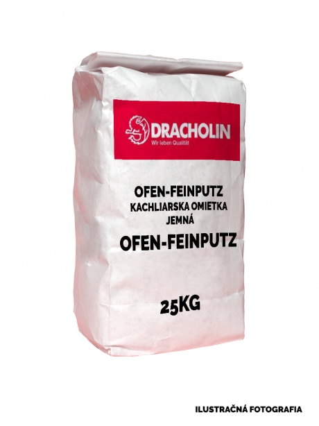DRACHOLIN, kachliarska omietka jemná OFEN FEINPUTZ, biela, 0-0.5 mm, vrece 20 kg