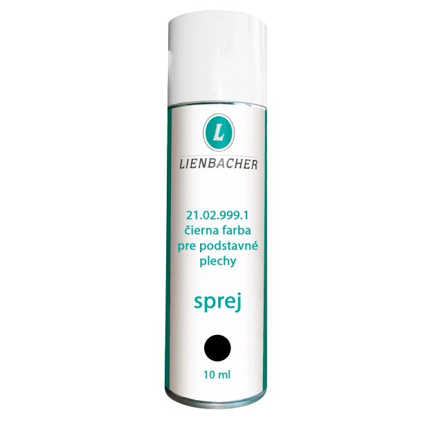 21.02.999.1, Čierna farba pre podstavné plechy, 10 ml, sprej