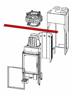 Nosný rám pre KV AUSTROFLAMM dlhý, 150 cm