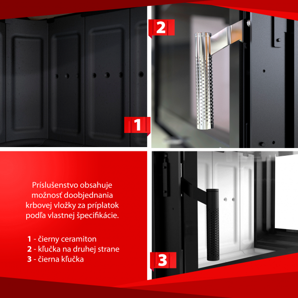 KV INTRA SM BP SLIM, oceľ čierna, pravé rohové presklenie, čierny ceramiton, čierna kľučka, CPV