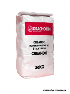 DRACHOLIN, prírodná hlinená omietka CREANDO, biela, 0-1 mm, vrece 20kg