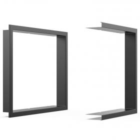 Rámik pre rovné KV INTRA SM MINI, úzky 3 cm, plytký 5.1 cm, čierny