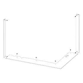 Nosný rám pre KV HEAT R/L 3G L 65.51.40.01 / .21 RAM 13 3S, univerzálny, oceľ čierna