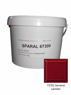 SILATERM, špárovacia hmota SPARAL, 72701 červená carmen, vedro 2 kg