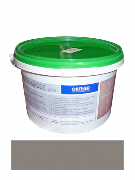 ORTNER, špárovacia hmota FUGENMASSE 260, tmavo-šedá, vedro 2kg