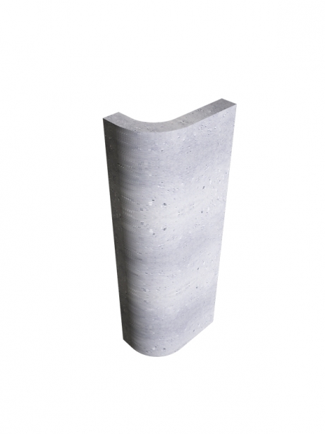 SILApor 3G, Rohový diel - 90° oblý R 100, 220x110x700x40 mm