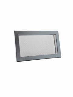 Krbová mriežka PREMIUM STEEL 325x170 mm, čierna, so sitom
